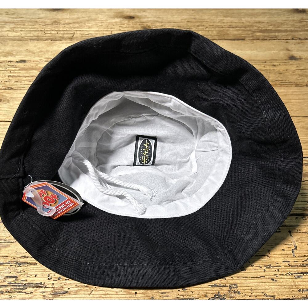 Scala Adult One Size Black UPF 50+ Bucket Hat NWT - Picture 4 of 11